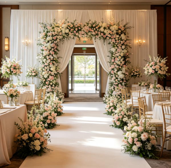 On-Site Main Wedding Stage Setup